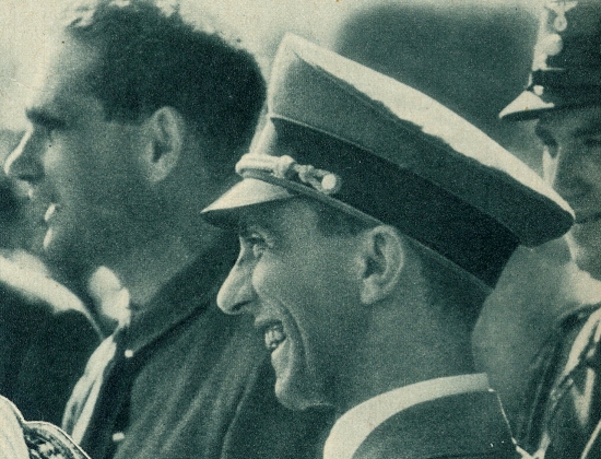 Rudolph Hess e Joseph Goebbels, ministro della propaganda, durante il Reichsparteitag del 1934